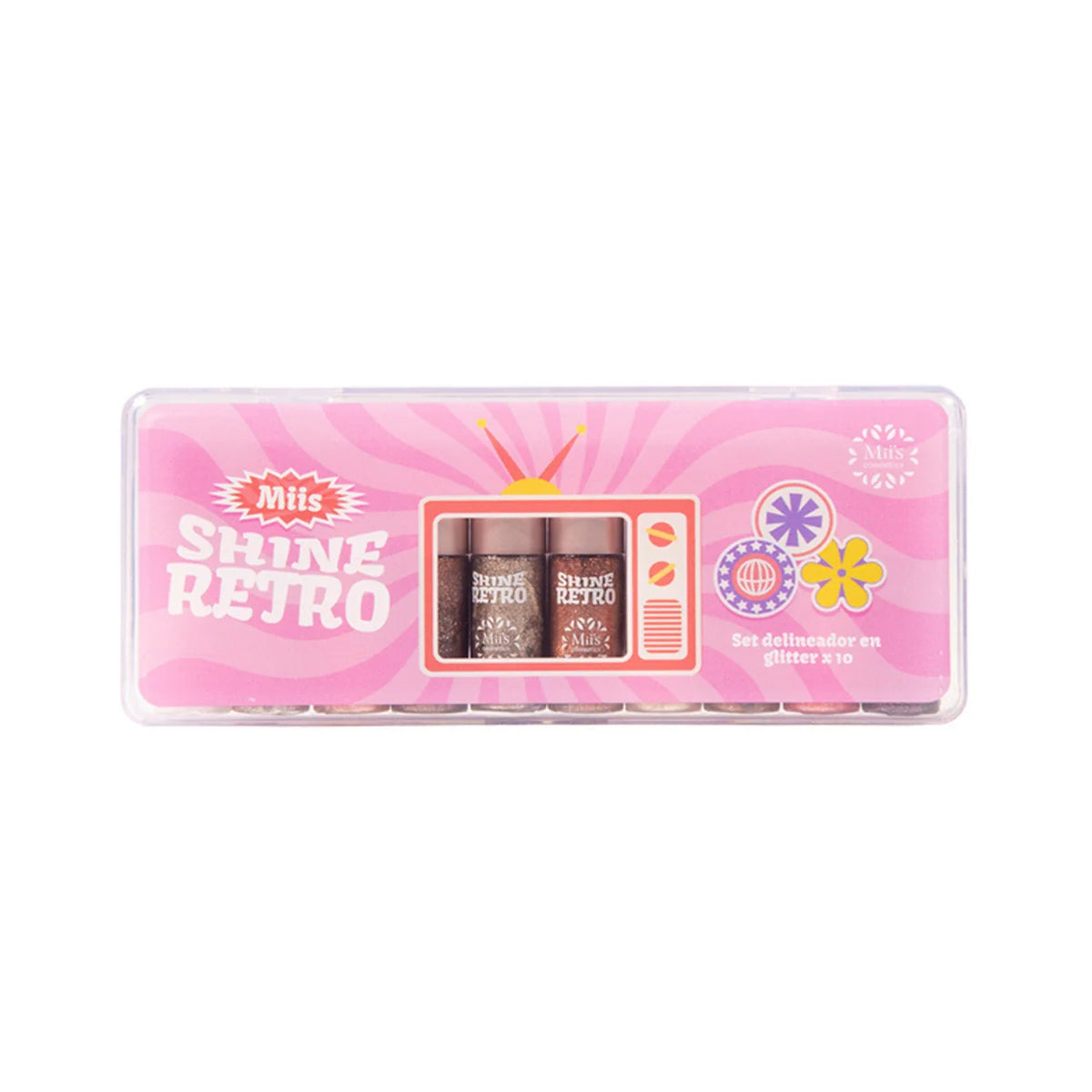 DELINEADORES MINI SHINE RETRO MIIS COSMETICS EN GEL X 10     SRM01