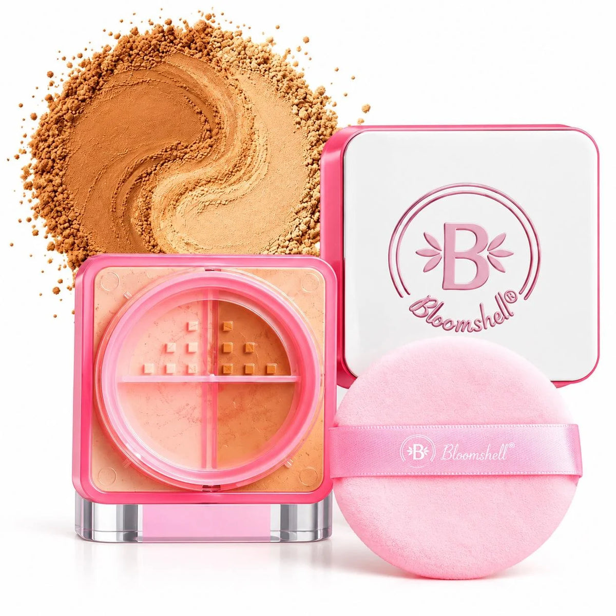 POLVO SUELTO BLOOMSHELL X 2 SET POWDER TONO 01  - BL-BPS0059