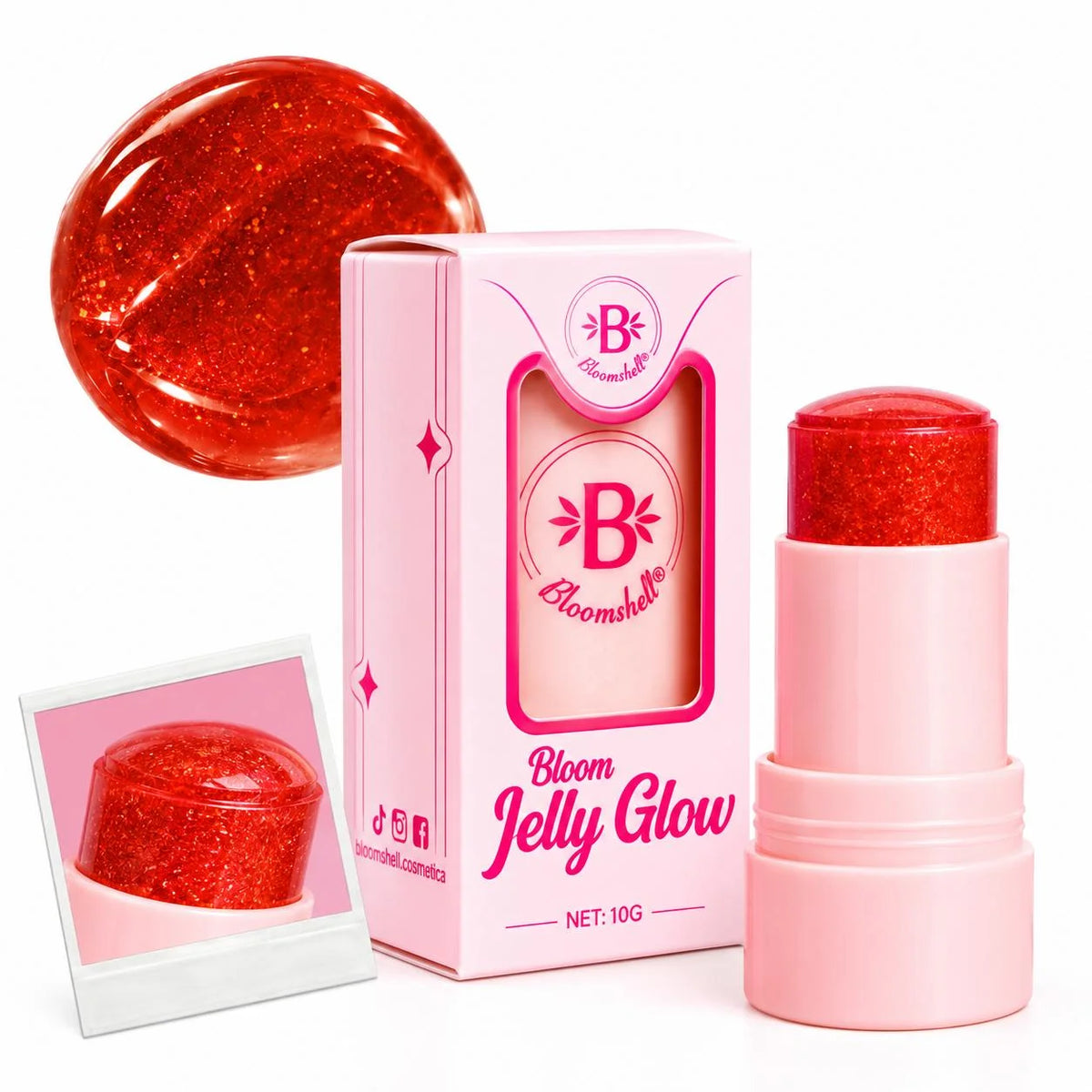 JELLY GLOW BLOOMSHELL TONO 01 SONROJADITA  BL-BS0069