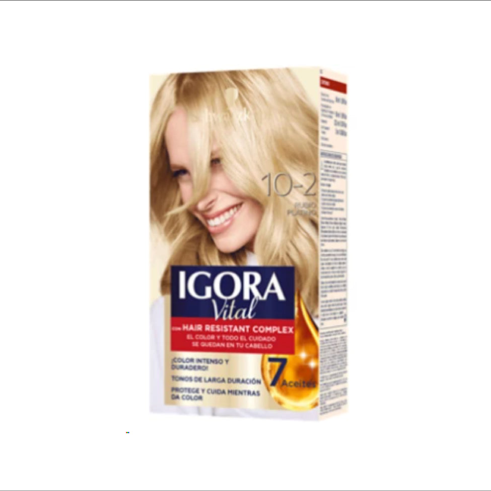 TINTURA RUBIO PLATINO 10-2 IGORA