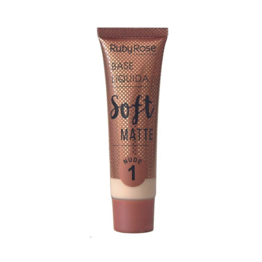 BASE LIQUIDA NUDE 1 RUBY ROSE SOFT MATTE HB-8050