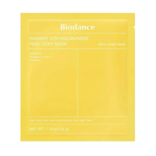 MASCARILLA NIACINAMIDE AMARILLA X 34 g  - BIODANCE3