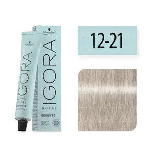 TINTURA IGORA ROYAL HIGHLIFTS SUPER ACLA HUMO CENIZA 12-21