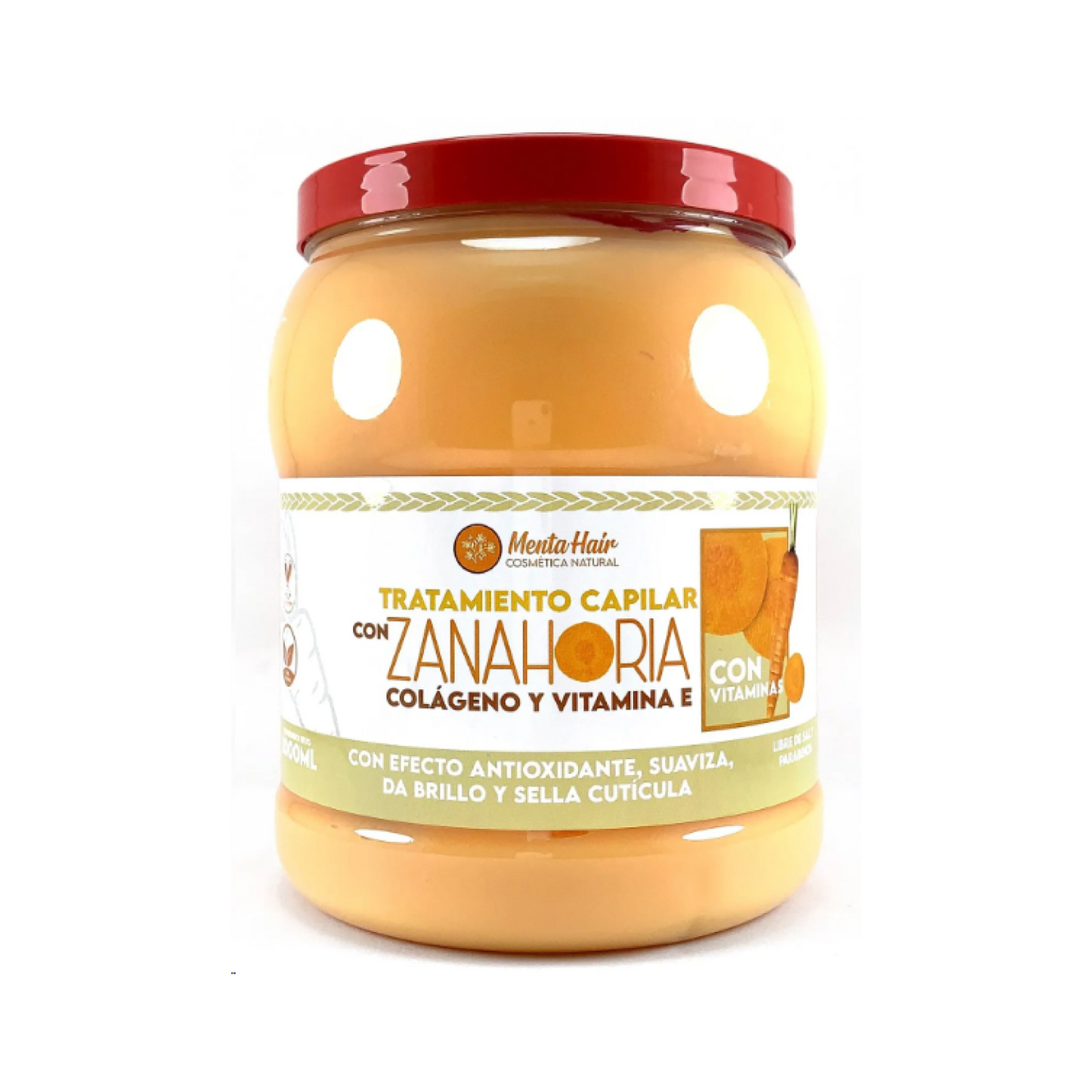 TRATAMIENTO MENTA HAIR ZANAHORIA x 2000 ml