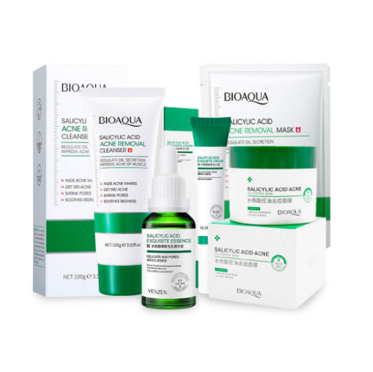 KIT FACIAL BIOAQUA ACIDO SALICILICO