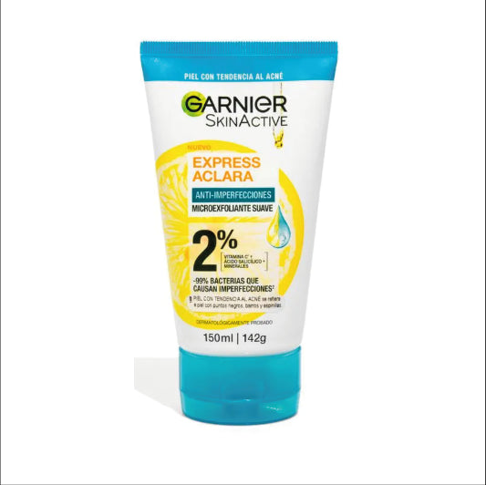 MICRO EXFOLIANTE GARNIER ANT IMPERFECCIONES X 150 ml   4198.