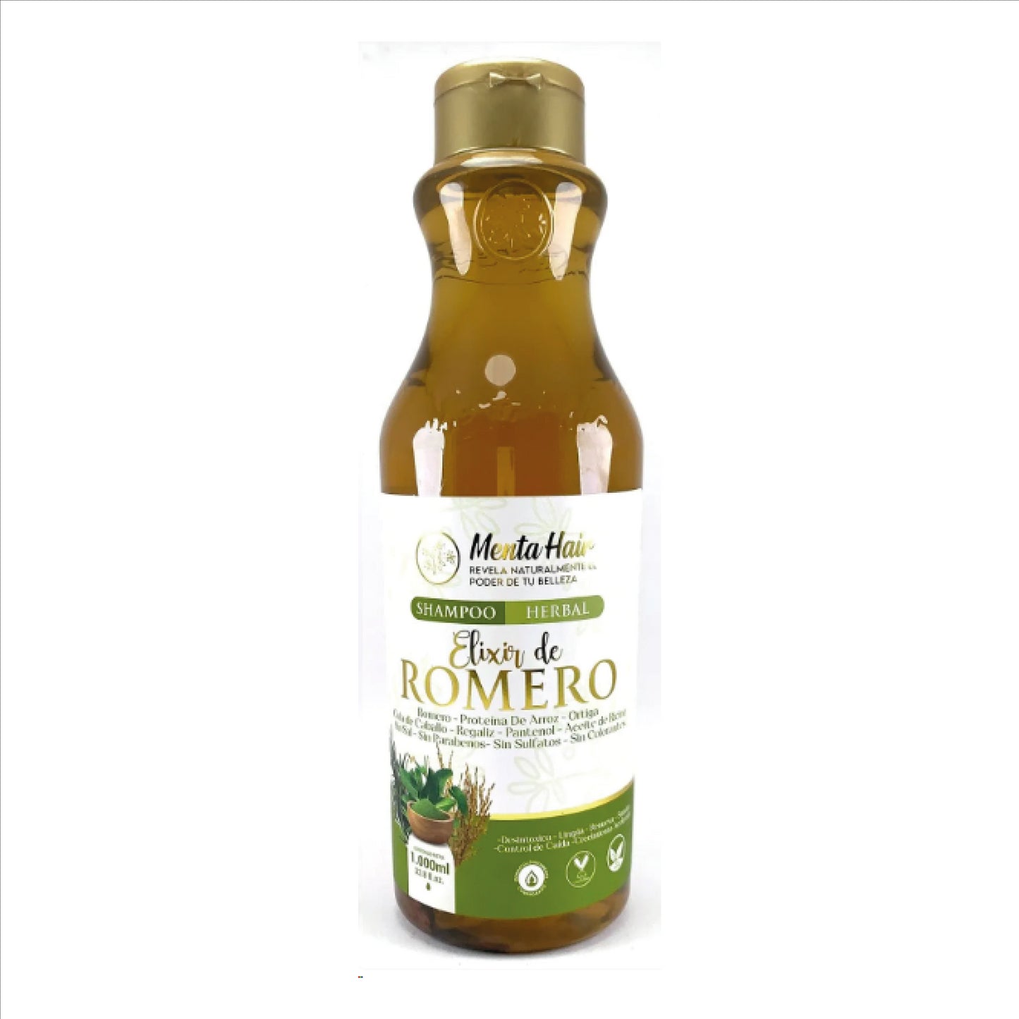 SHAMPOO MENTA HAIR ELIXIR DE ROMERO X 1000
