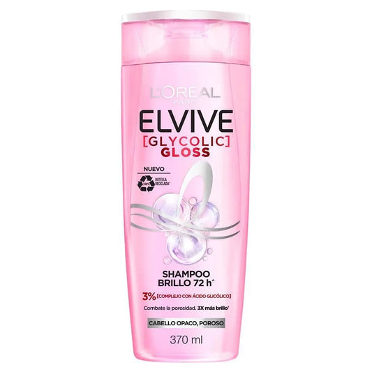 SHAMPOO ELVIVE GLYCOLYC GLOSS BRILLO 72H X 370 ml