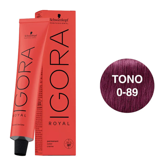 TINTURA IGORA ROYAL CONCENTRADO ROJO VIOLETA 0-89