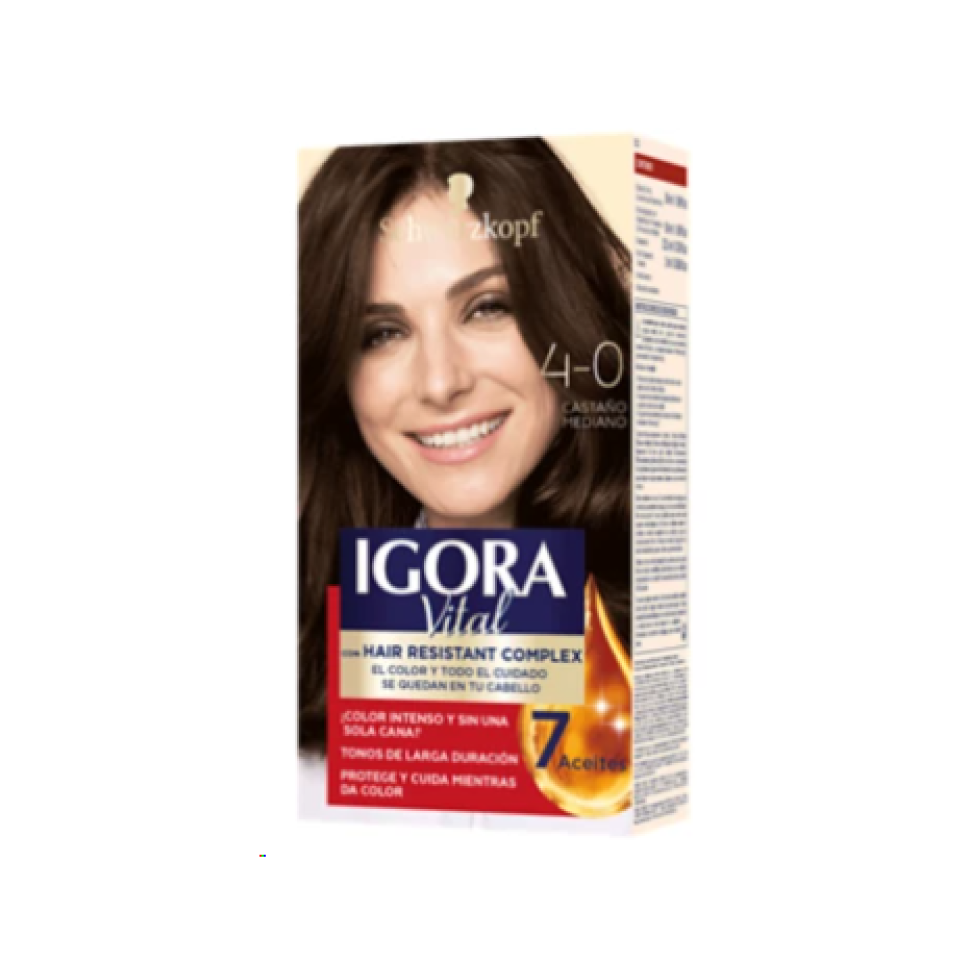TINTURA CASTAÑO MEDIANO 4-0 IGORA