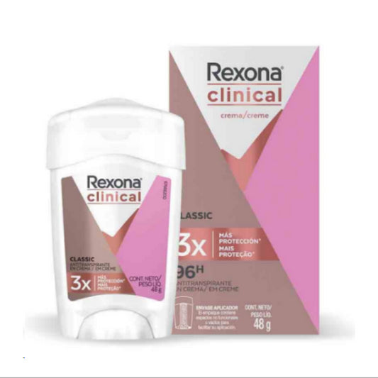 DESODORANTE REXONA CLINICAL ROSADO X 48