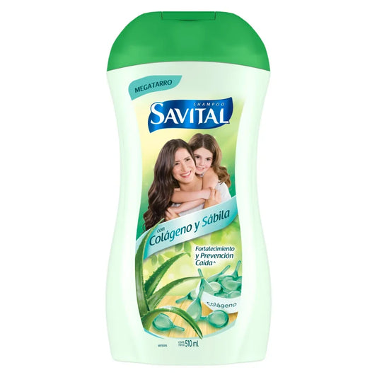 SHAMPOO SAVITAL COLÁGENO Y SÁBILA X 510 ML