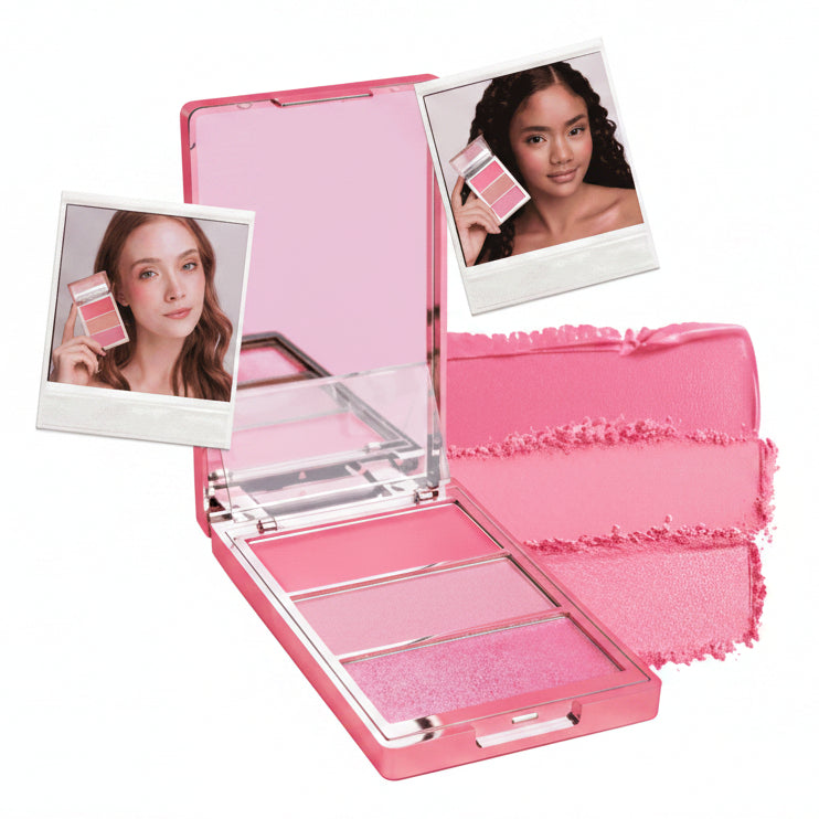 RUBOR BLOOMSHELL TRIO NEW BL-R420-01 PINK