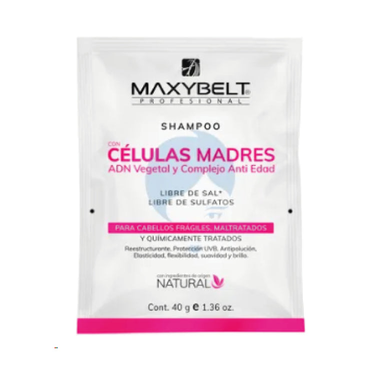 SHAMPOO CELULAS MADRE MAXYBELT SOBRE X 40 g