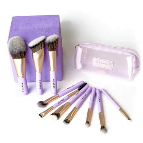 KIT BROCHAS MONTOC VIAJERA - LUNA PINK - PURPLE SOL LP661 - 662