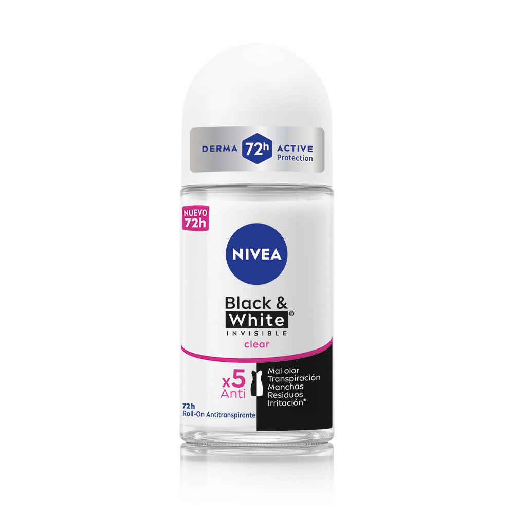 DESODORANTE NIVEA ROLLON DAMA BLACK AND WHITE X 50 ML