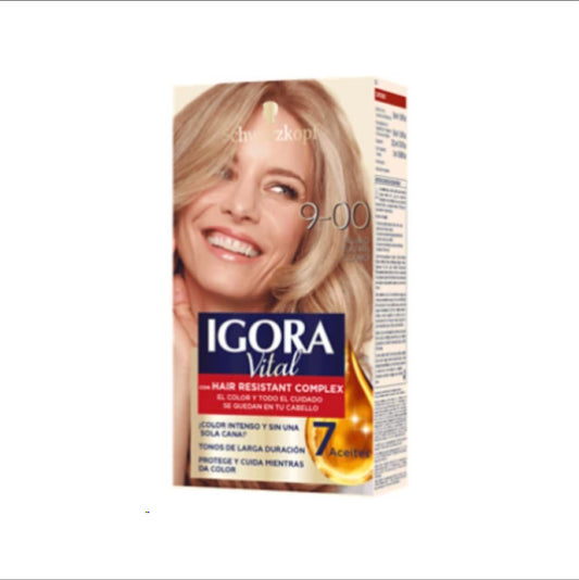 TINTURA RUBIO EXTRA CLARO 9-00 IGORA