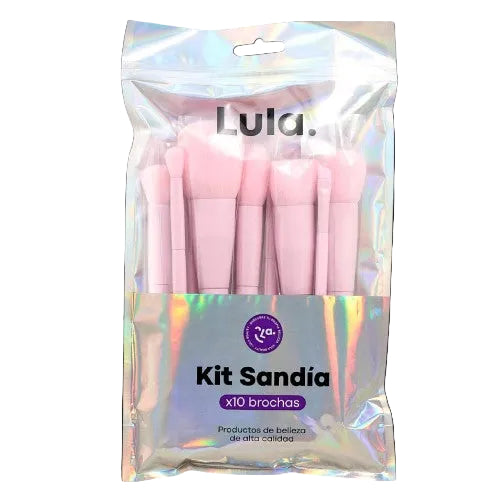 KIT DE BROCHAS X 10 LULA SANDIA KL18