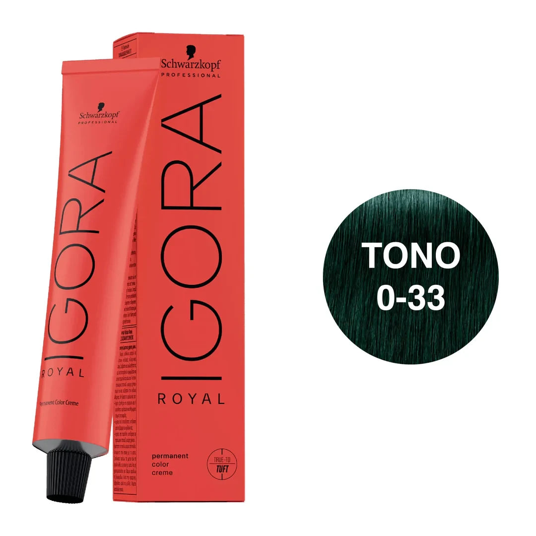 TINTURA IGORA ROYAL CONCENTRADO ANTI ROJO 0-33