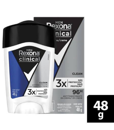 DESODORANTE REXONA CLINICAL AZUL X 48