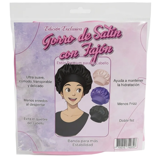 GORRO SATIN CON BANDA