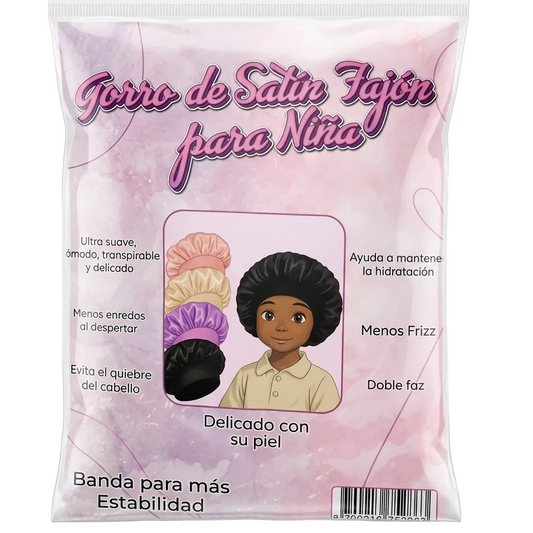 GORRO SATIN CON BANDA NIÑA