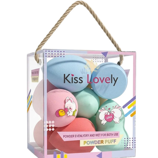 KIT POMOS POWDER PUFF KISS LOVELY X 10    FP-3335