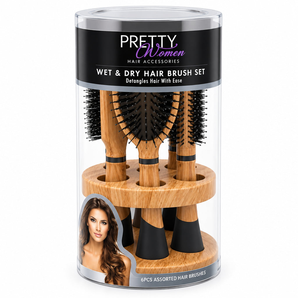 SET DE CEPILLOS + ESPEJO PRETY X 5 NO-627