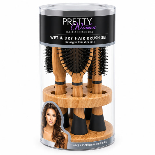 SET DE CEPILLOS + ESPEJO PRETY X 5 NO-627