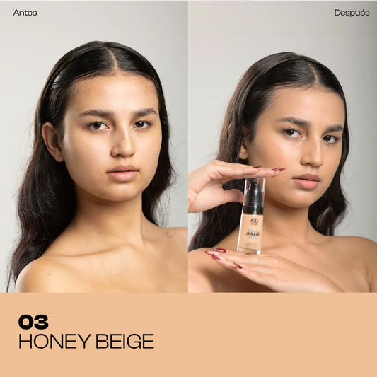 BASE OG AQUA SMOOTH X 30 ml FS5209 TONO 03 HONEY BEIGE