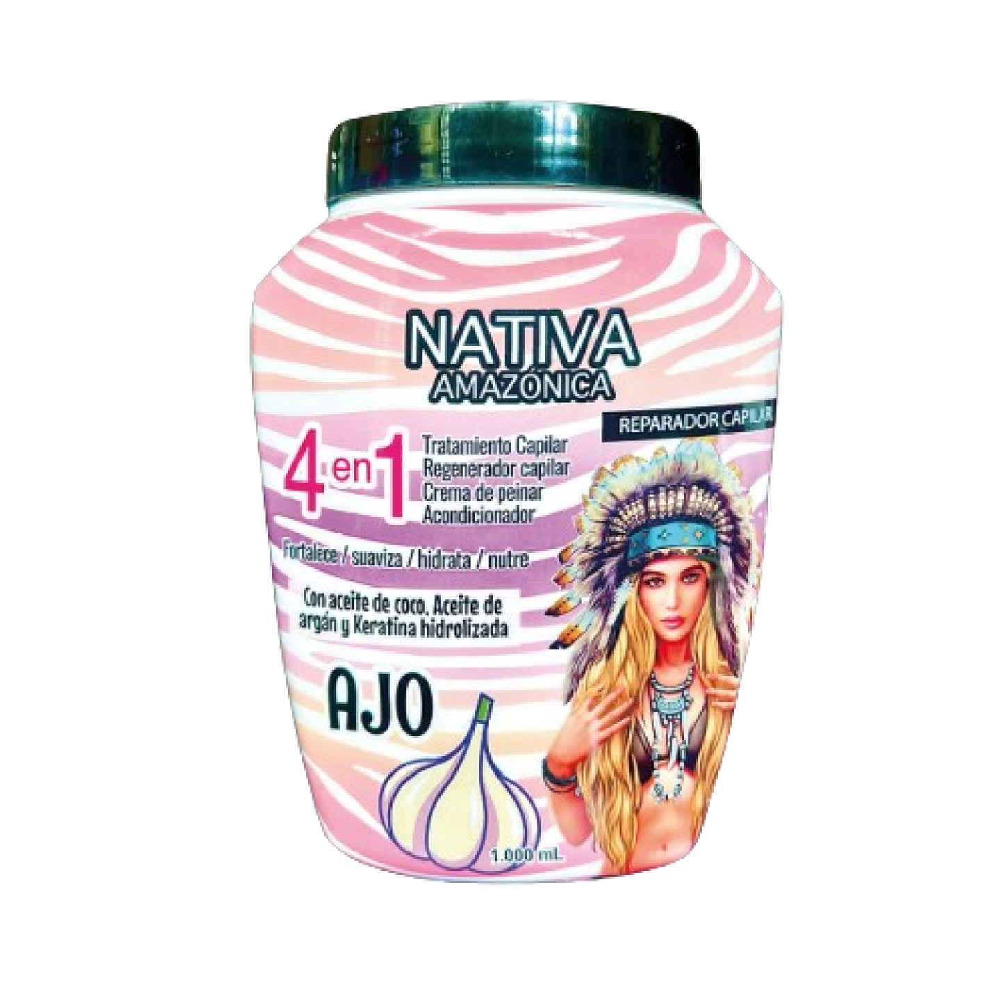 TRATAMIENTO CAPILAR NATIVA 4 EN 1 AJO  X 1000 ml