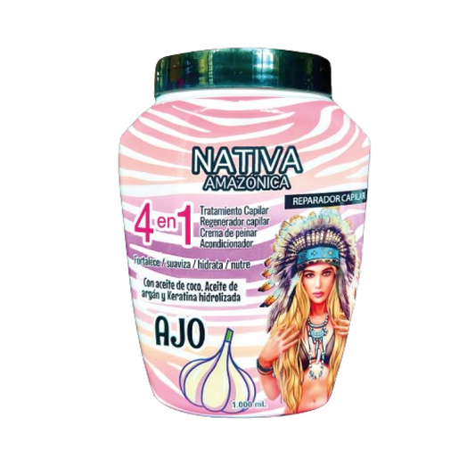 TRATAMIENTO CAPILAR NATIVA 4 EN 1 AJO  X 1000 ml