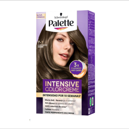 TINTURA RUBIO MEDIO CENIZO 7-1 PALETTE
