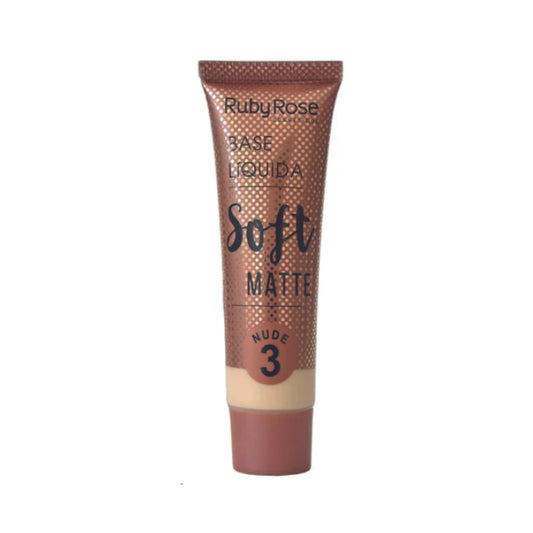 BASE LIQUIDA NUDE 3 RUBY ROSE SOFT MATTE HB-8052