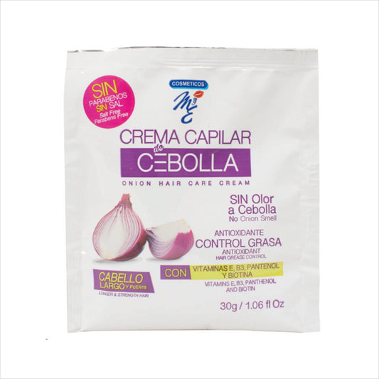 CREMA CAPILAR CEBOLLA HIDRONUTRITIVO SOBRE X 30 ml