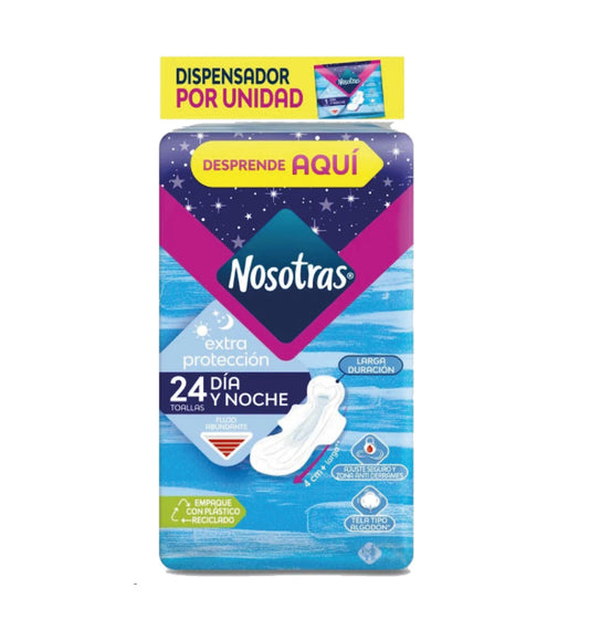 TOALLA NOSOTRAS DIA NOCHE x24