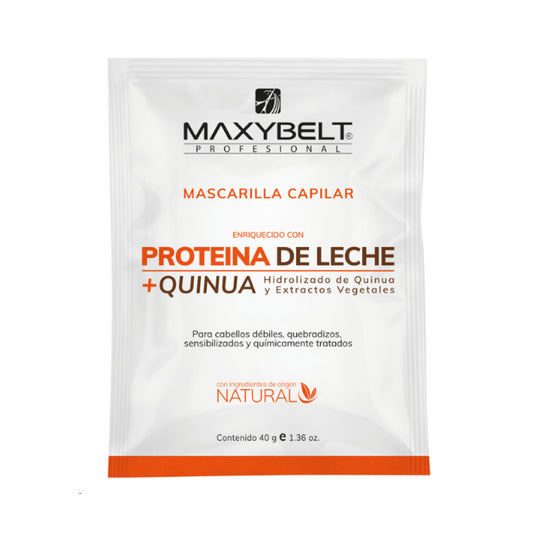 MASCARILLA PROTEÍNA DE LECHE MAXYBELT SOBRE X 40 g