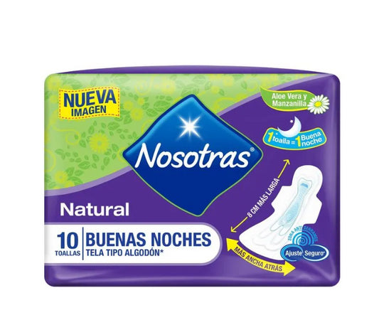 TOALLA NOSOTRAS BUENAS NOCHES x 10