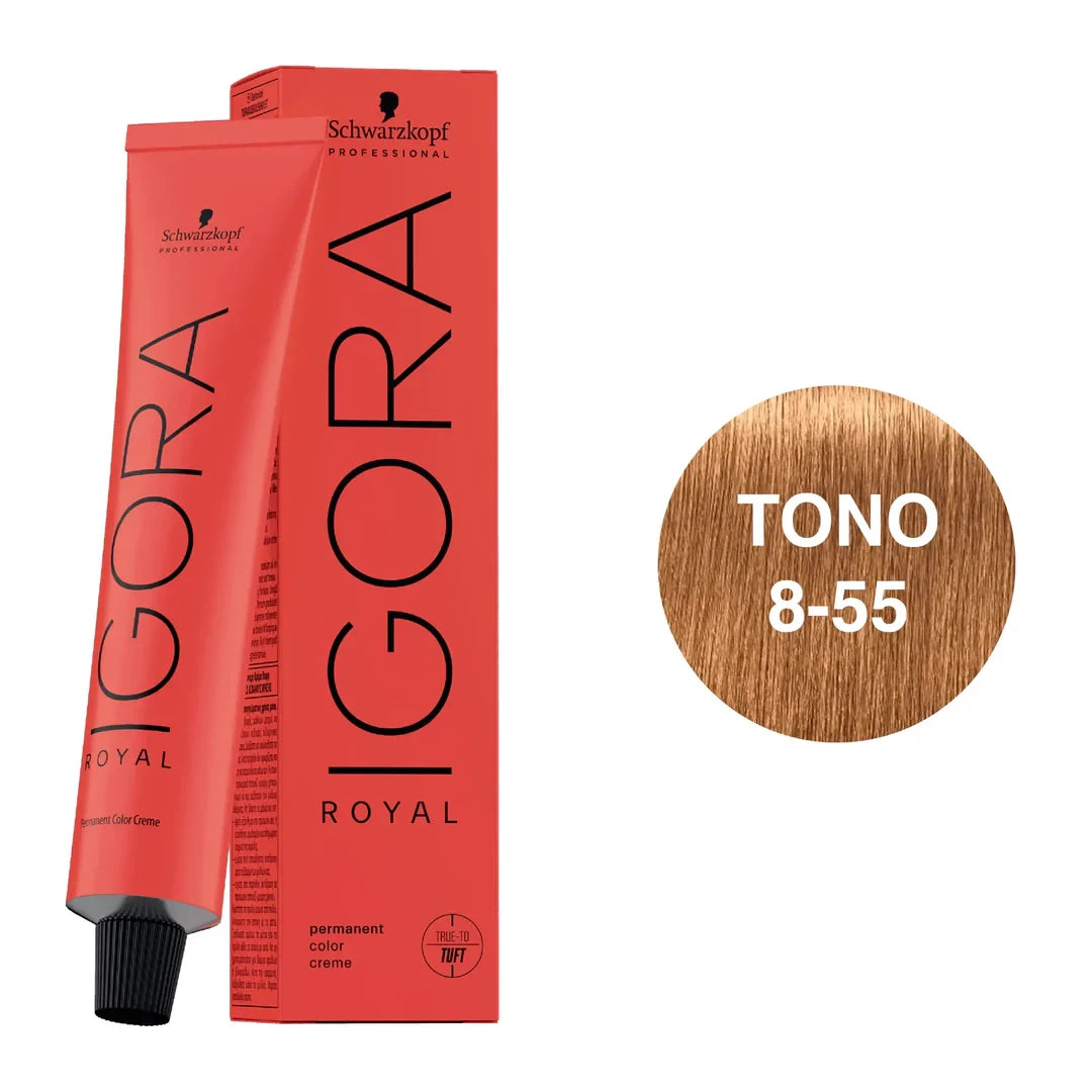 TINTURA IGORA ROYAL RUBIO CLARO DORADO 8-55