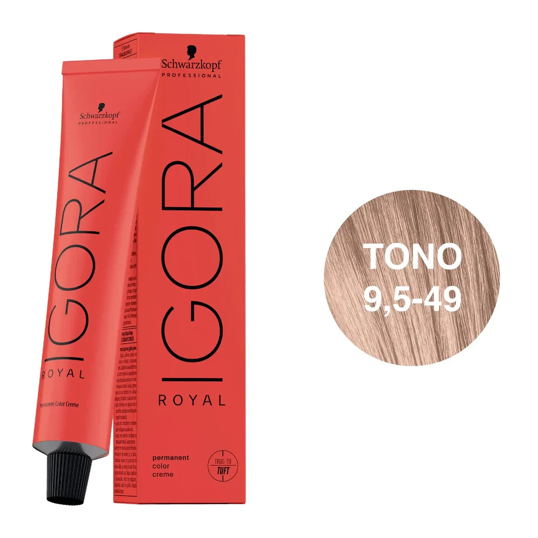 TINTURA IGORA ROYAL PASTEL BEIGE POUDRE 9.5-49