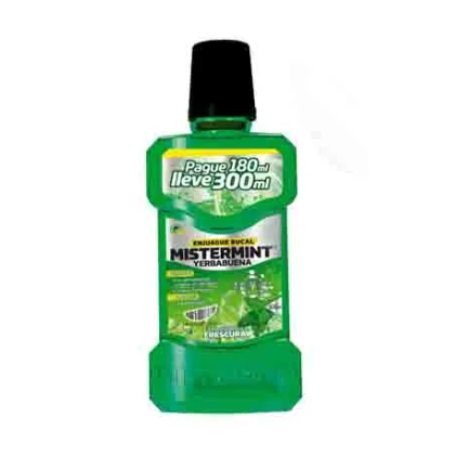 MISTERMINT YERBABUENA ENJUAGUE BUCAL x 300