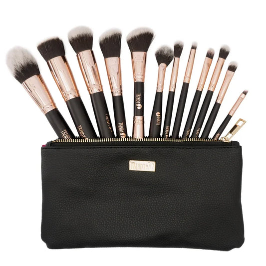 KIT DE BROCHAS CLASICO NEGRO TRENDY 1728