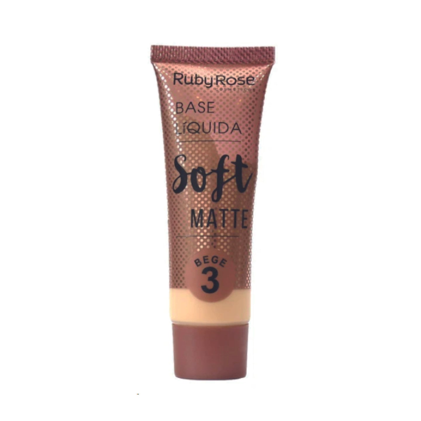 BASE LIQUIDA BEIGE 3 RUBY ROSE SOFT MATTE HB-8055