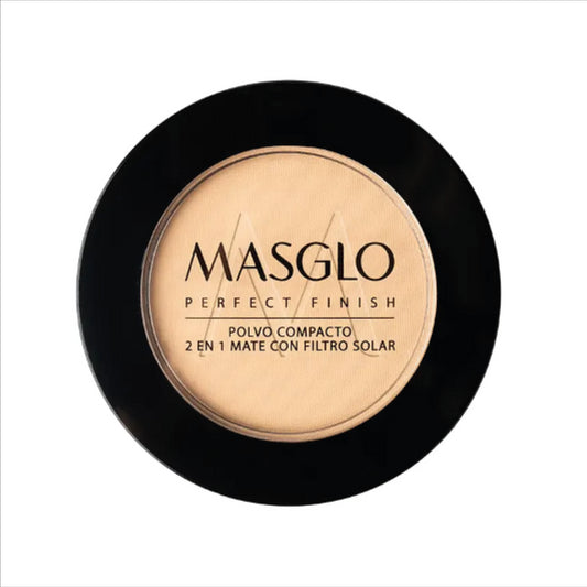 POLVO COMPACTO MASGLO TONO CLARO 1