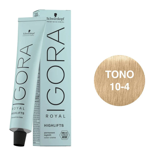 TINTURA IGORA ROYAL HIGHLIFTS RUBIO PLATINO BEIGE 10-4